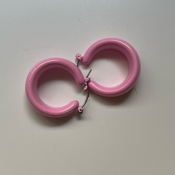Jewelry - Pink Hoops Earrings
